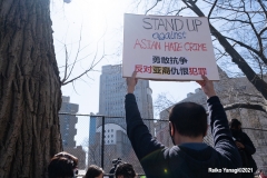 New York - Stop the Hate Rally held in Columbus Park in Manhattan. Elected officials and celebrities speak out against violence.
(Photos©Reiko Yanagi2021)