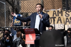 New York - Stop the Hate Rally held in Columbus Park in Manhattan. Elected officials and celebrities speak out against violence.
(Photos©Reiko Yanagi2021)