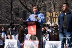 New York - Stop the Hate Rally held in Columbus Park in Manhattan. Elected officials and celebrities speak out against violence.
(Photos©Reiko Yanagi2021)