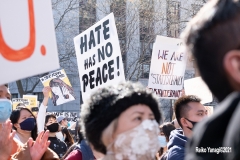 New York - Stop the Hate Rally held in Columbus Park in Manhattan. Elected officials and celebrities speak out against violence.
(Photos©Reiko Yanagi2021)