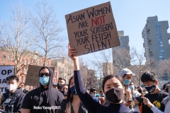 New York - Stop the Hate Rally held in Columbus Park in Manhattan. Elected officials and celebrities speak out against violence.
(Photos©Reiko Yanagi2021)