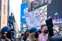 New York-  Stop the Hate Rally and March held in Times Square. speakers and celebrities gathered at the Red steps and then marched down to foley square to meet up with other protestors and continued to march over the Brooklyn Bridge to Cadmen plaza.
Photos: Reiko Yanagi