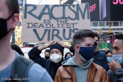 New York-  Stop the Hate Rally and March held in Times Square. speakers and celebrities gathered at the Red steps and then marched down to foley square to meet up with other protestors and continued to march over the Brooklyn Bridge to Cadmen plaza.
Photos: Reiko Yanagi