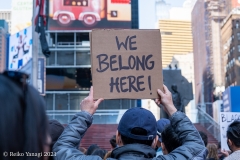 New York-  Stop the Hate Rally and March held in Times Square. speakers and celebrities gathered at the Red steps and then marched down to foley square to meet up with other protestors and continued to march over the Brooklyn Bridge to Cadmen plaza.
Photos: Reiko Yanagi