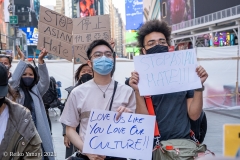 New York-  Stop the Hate Rally and March held in Times Square. speakers and celebrities gathered at the Red steps and then marched down to foley square to meet up with other protestors and continued to march over the Brooklyn Bridge to Cadmen plaza.
Photos: Reiko Yanagi