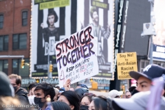 New York-  Stop the Hate Rally and March held in Times Square. speakers and celebrities gathered at the Red steps and then marched down to foley square to meet up with other protestors and continued to march over the Brooklyn Bridge to Cadmen plaza.
Photos: Reiko Yanagi