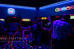 Guest having fun in the arcade at 200 W 42nd St New York, NY 10036 (NW corner of 42nd St. & 7th Ave) on 20 Jan 2022.