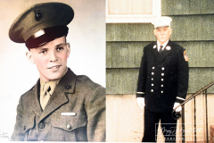 Street Naming
Lilac Court and Forest Avenue
Mariners Harbor
Staten Island, NY
April 22, 2022
Photographs by Mary DiBiase Blaich

The interaction of Lilac Court and Forest Avenue was renamed in a ceremony on Friday, April 22, 2022 for Nicholas M Troianiello, a World War II veteran of the Battle of Iwo Jima who served with the Marines.  Upon returning from service, he joined the FDNY and rose to the rank of Lieutenant, serving in Ladder 15 in Manhattan. He was a Purple Heart recipient.
At the ceremony, many groups gathered to honor Mr Troianiello including The Marine Corps League, the FDNY Retirees Association and current members of the FDNY.  Also in attendance were Congresswoman Nicole Malliotakis; Boro President Vito Fossella;  City Councilwoman Kamillah Hanks and two color guards: Marines 6th Communication Battalion and the FDNY Ceremonial Unit.  The Marine Corps League gave a 21 gun salute, and Frank Montella played Taps.  Carmella Montella needed a box to reach the microphone as she delivered the Invocation.