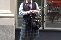 April 9, 2022  New York,  Tartan Day Parade.
Grand Marshal Karen  Gillan is a Scottish actress and filmmaker.For the first time since 2019, the 2022 annual Tartan Day Parade in New York will be hosted in person.