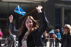 April 9, 2022  New York,  Tartan Day Parade.
Grand Marshal Karen  Gillan is a Scottish actress and filmmaker.For the first time since 2019, the 2022 annual Tartan Day Parade in New York will be hosted in person. 
Grand Marshal Karen  Gillan
