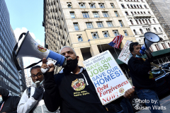 Taxi Protest in front of City Hall on 9/30/2021. Photo by Susan Watts