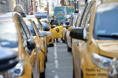 Taxi Protest in front of City Hall on 9/30/2021. Photo by Susan Watts