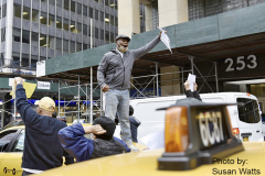 Taxi Protest in front of City Hall on 9/30/2021. Photo by Susan Watts