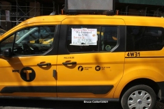 New York-  Taxi Workers alliance workers protest in front of City Hall  asking the Mayor to help curb debt for medallion owners.