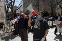 New York-  Taxi Workers alliance workers protest in front of City Hall  asking the Mayor to help curb debt for medallion owners.
