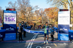 DECEMBER 4: The Ted Corbitt 15K race is held in Central Park, celebrating Corbitt's life and legacy on December 4, 2021. This race honors Ted Corbitt (1919Ð2007), the first president of New York Road Runners, the first African-American to compete in the Olympic marathon, and an ultramarathon pioneer who ran more than 200,000 miles in his lifetime. Beyond his running achievements, CorbittÕs legacy includes setting standards for course measurement and age-group competition.  Copyright Jon Simon