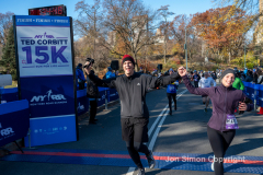 DECEMBER 4: The Ted Corbitt 15K race is held in Central Park, celebrating Corbitt's life and legacy on December 4, 2021. This race honors Ted Corbitt (1919Ð2007), the first president of New York Road Runners, the first African-American to compete in the Olympic marathon, and an ultramarathon pioneer who ran more than 200,000 miles in his lifetime. Beyond his running achievements, CorbittÕs legacy includes setting standards for course measurement and age-group competition.  Copyright Jon Simon