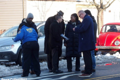 February 1, 2022  New York   
New York City Police officers from the 69th precinct investigate the shooting of a teen who was shot numerous times. He was taken to a area hospital in serious condition.