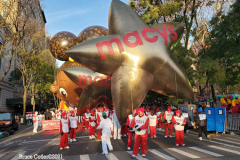 New York,  The 95th Annual Macy's Thanksgiving Day Parade held on November 25th, 2021, in New York City,  
The Parade route is 2.5 miles from start to finish winding thru the streets of Manhattan to its final destination Macy's at 34th Street.