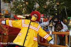 New York,  The 95th Annual Macy's Thanksgiving Day Parade held on November 25th, 2021, in New York City,  
The Parade route is 2.5 miles from start to finish winding thru the streets of Manhattan to its final destination Macy's at 34th Street.
