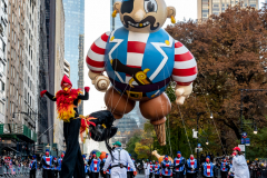Balloons galore as the MacyÕs 95th Annual Thanksgiving Parade marched through Manhattan on 11/25/21.  Copyright Jon Simon