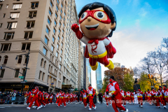Balloons galore as the MacyÕs 95th Annual Thanksgiving Parade marched through Manhattan on 11/25/21.  Copyright Jon Simon