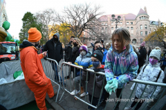 Macy’s Parade Balloon Inflation was held along NYC’s Central Park West on 11/24/21.  Balloons of various colors and sizes were on display to the public This is as an annual event, the night before the Macy’s parade.  Copyright Jon Simon