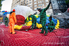 Macy’s Parade Balloon Inflation was held along NYC’s Central Park West on 11/24/21.  Balloons of various colors and sizes were on display to the public This is as an annual event, the night before the Macy’s parade.  Copyright Jon Simon