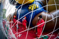 Macy’s Parade Balloon Inflation was held along NYC’s Central Park West on 11/24/21.  Balloons of various colors and sizes were on display to the public This is as an annual event, the night before the Macy’s parade.  Copyright Jon Simon