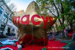 Macy’s Parade Balloon Inflation was held along NYC’s Central Park West on 11/24/21.  Balloons of various colors and sizes were on display to the public This is as an annual event, the night before the Macy’s parade.  Copyright Jon Simon
