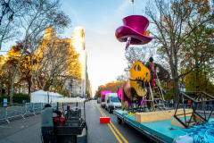 Macy’s Parade Balloon Inflation was held along NYC’s Central Park West on 11/24/21.  Balloons of various colors and sizes were on display to the public This is as an annual event, the night before the Macy’s parade.  Copyright Jon Simon