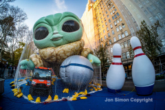 Macy’s Parade Balloon Inflation was held along NYC’s Central Park West on 11/24/21.  Balloons of various colors and sizes were on display to the public This is as an annual event, the night before the Macy’s parade.  Copyright Jon Simon