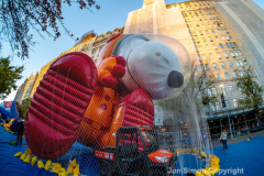 Macy’s Parade Balloon Inflation was held along NYC’s Central Park West on 11/24/21.  Balloons of various colors and sizes were on display to the public This is as an annual event, the night before the Macy’s parade.  Copyright Jon Simon
