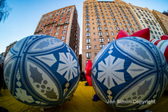Macy’s Parade Balloon Inflation was held along NYC’s Central Park West on 11/24/21.  Balloons of various colors and sizes were on display to the public This is as an annual event, the night before the Macy’s parade.  Copyright Jon Simon