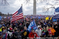 Thousands of President Donald Trump supporters listen to him speak as they stand on The Ellipse in Washington, D.C., Wednesday, Jan. 6, 2020, as they came together and  protest the electoral college certification of President-Elect Joe Biden.