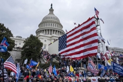 Thousands of supporters of President Trump hold the grounds after storming the United States Capitol in Washington, D.C., Wednesday, Jan. 6, 2020, as they protest the electoral college certification of President-Elect Joe Biden.