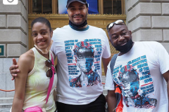 Essential workers are honored during the Hometown Heroes Ticker-tape Parade along the Canyon of Heroes on July 7, 2021 in New York. The parade included a variety of different floats, representing the groups of essential workers who served this city heroically throughout the pandemic.
