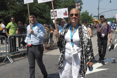 27th Borough President Gale Brewer attends the Hometown Heroes Ticker-tape Parade along the Canyon of Heroes on July 7, 2021 in New York. The parade included a variety of different floats, representing the groups of essential workers who served this city heroically throughout the pandemic.