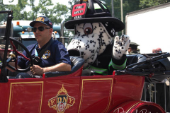 Essential workers are honored during the Hometown Heroes Ticker-tape Parade along the Canyon of Heroes on July 7, 2021 in New York. The parade included a variety of different floats, representing the groups of essential workers who served this city heroically throughout the pandemic.