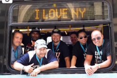 Essential workers are honored during the Hometown Heroes Ticker-tape Parade along the Canyon of Heroes on July 7, 2021 in New York. The parade included a variety of different floats, representing the groups of essential workers who served this city heroically throughout the pandemic.