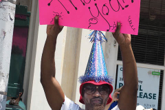 Essential workers are honored during the Hometown Heroes Ticker-tape Parade along the Canyon of Heroes on July 7, 2021 in New York. The parade included a variety of different floats, representing the groups of essential workers who served this city heroically throughout the pandemic.