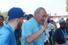 Salute to the HomeTown Heroes Ticker-Tape Parade to honor essential workers. The parade started in Battery Park and made its way up  Broadway (Canyon of Heroes) to City Hall  where NYC Mayor Bill de Blasio greeted them. The City Hall ceremony was modified because of the extreme heat today. The parade  featured 10 bands and 14 specialty vehicles. 
 The floats  departed in the following order, beginning with  
1.     Hospital Workers
2.     Healthcare Workers
3.     Education & Childcare
4.     First Responders
5.     Community Care
6.     City Workers
7.     Advocacy Organizations
8.     Transportation
9.     Hospitality & Building Care
10.  Emergency Food
11.  Communication & Delivery
12.  Small Businesses & Bodega
13.  Utilities
14.  Reinforcements
