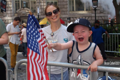 Salute to the HomeTown Heroes Ticker-Tape Parade to honor essential workers. The parade started in Battery Park and made its way up  Broadway (Canyon of Heroes) to City Hall  where NYC Mayor Bill de Blasio greeted them. The City Hall ceremony was modified because of the extreme heat today. The parade  featured 10 bands and 14 specialty vehicles. 
 The floats  departed in the following order, beginning with  
1.     Hospital Workers
2.     Healthcare Workers
3.     Education & Childcare
4.     First Responders
5.     Community Care
6.     City Workers
7.     Advocacy Organizations
8.     Transportation
9.     Hospitality & Building Care
10.  Emergency Food
11.  Communication & Delivery
12.  Small Businesses & Bodega
13.  Utilities
14.  Reinforcements