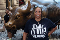 Salute to the HomeTown Heroes Ticker-Tape Parade to honor essential workers. The parade started in Battery Park and made its way up  Broadway (Canyon of Heroes) to City Hall  where NYC Mayor Bill de Blasio greeted them. The City Hall ceremony was modified because of the extreme heat today. The parade  featured 10 bands and 14 specialty vehicles. 
 The floats  departed in the following order, beginning with  
1.     Hospital Workers
2.     Healthcare Workers
3.     Education & Childcare
4.     First Responders
5.     Community Care
6.     City Workers
7.     Advocacy Organizations
8.     Transportation
9.     Hospitality & Building Care
10.  Emergency Food
11.  Communication & Delivery
12.  Small Businesses & Bodega
13.  Utilities
14.  Reinforcements