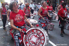 Salute to the HomeTown Heroes Ticker-Tape Parade to honor essential workers. The parade started in Battery Park and made its way up  Broadway (Canyon of Heroes) to City Hall  where NYC Mayor Bill de Blasio greeted them. The City Hall ceremony was modified because of the extreme heat today. The parade  featured 10 bands and 14 specialty vehicles. 
 The floats  departed in the following order, beginning with  
1.     Hospital Workers
2.     Healthcare Workers
3.     Education & Childcare
4.     First Responders
5.     Community Care
6.     City Workers
7.     Advocacy Organizations
8.     Transportation
9.     Hospitality & Building Care
10.  Emergency Food
11.  Communication & Delivery
12.  Small Businesses & Bodega
13.  Utilities
14.  Reinforcements