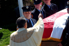 April 28, 2022 Funeral for New York City Firefighter Timothy Klein age 31. He was killed when he was searching for a Autistic boy the Second floor ceiling collapsed on top of both of them killing them in a 3 alarm fire in the Canarsie section of Brooklyn N.Y. 
Photos: Bruce Cotler©2022