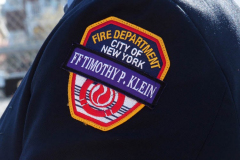 April 28, 2022 Funeral for New York City Firefighter Timothy Klein age 31. He was killed when he was searching for a Autistic boy the Second floor ceiling collapsed on top of both of them killing them in a 3 alarm fire in the Canarsie section of Brooklyn N.Y. 
Photos: Bruce Cotler©2022