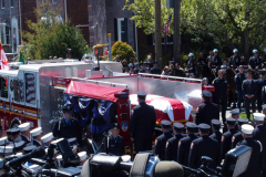 April 28, 2022 Funeral for New York City Firefighter Timothy Klein age 31. He was killed when he was searching for a Autistic boy the Second floor ceiling collapsed on top of both of them killing them in a 3 alarm fire in the Canarsie section of Brooklyn N.Y. 
Photos: Bruce Cotler©2022
