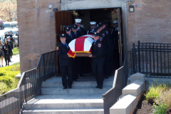 April 28, 2022 Funeral for New York City Firefighter Timothy Klein age 31. He was killed when he was searching for a Autistic boy the Second floor ceiling collapsed on top of both of them killing them in a 3 alarm fire in the Canarsie section of Brooklyn N.Y. 
Photos: Bruce Cotler©2022