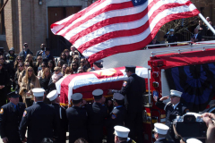 April 28, 2022 Funeral for New York City Firefighter Timothy Klein age 31. He was killed when he was searching for a Autistic boy the Second floor ceiling collapsed on top of both of them killing them in a 3 alarm fire in the Canarsie section of Brooklyn N.Y. 
Photos: Bruce Cotler©2022